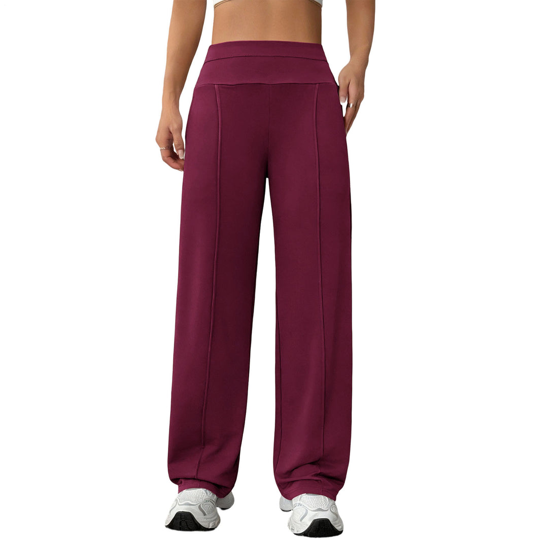 Yoga Pants Straight Leg for Women High Waist Workout Pants With Pockets Stretch Casual Sweatpants for Leisure brilliant