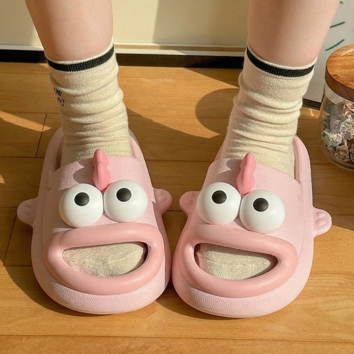 Fish Slippers Open Toe Anti Slip Cute Animal Slippers Summer Funny Fish Cloud Slides for Indoor Outdoor heathly