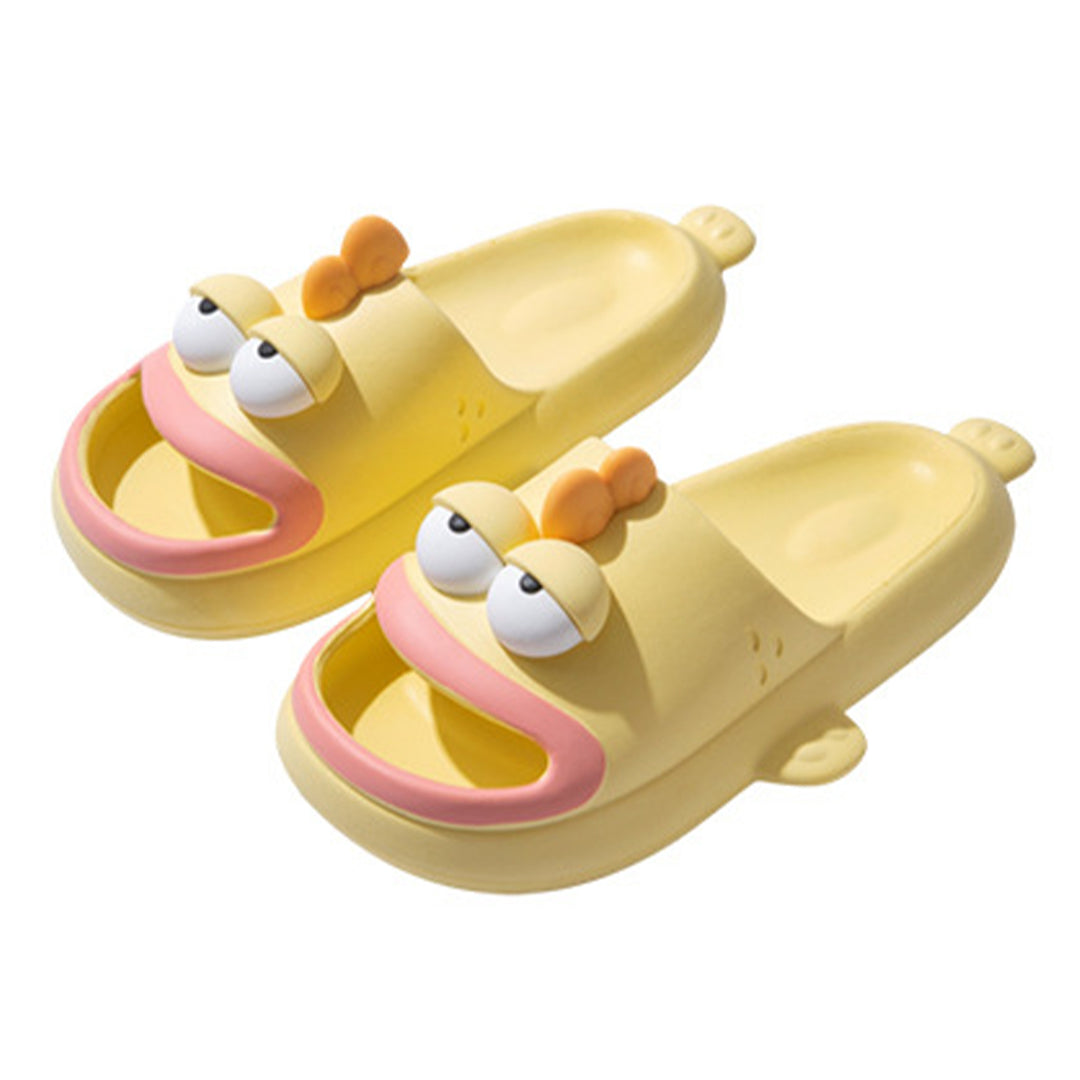 Fish Slippers for Women Open Toe Indoor Funny Animal Slippers Cartoon Anti-Slip Shower Slides for Bedroom ingenious