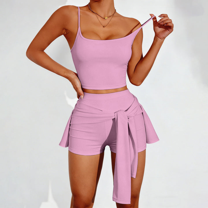 3 Piece Gym Set for Women Quick Dry High Waisted Shorts Crop Top Jacket Yoga Workout Outfit for Gym Daily present