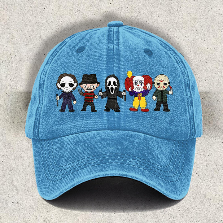 Halloween Character Printed Baseball Cap