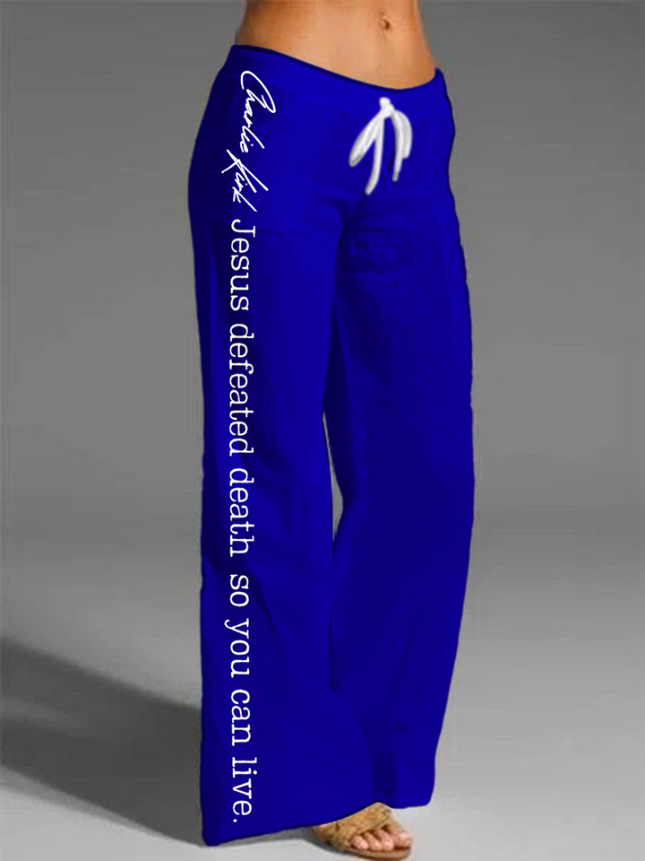 Women's Charlie Kirk Memorial Printed Casual Pants