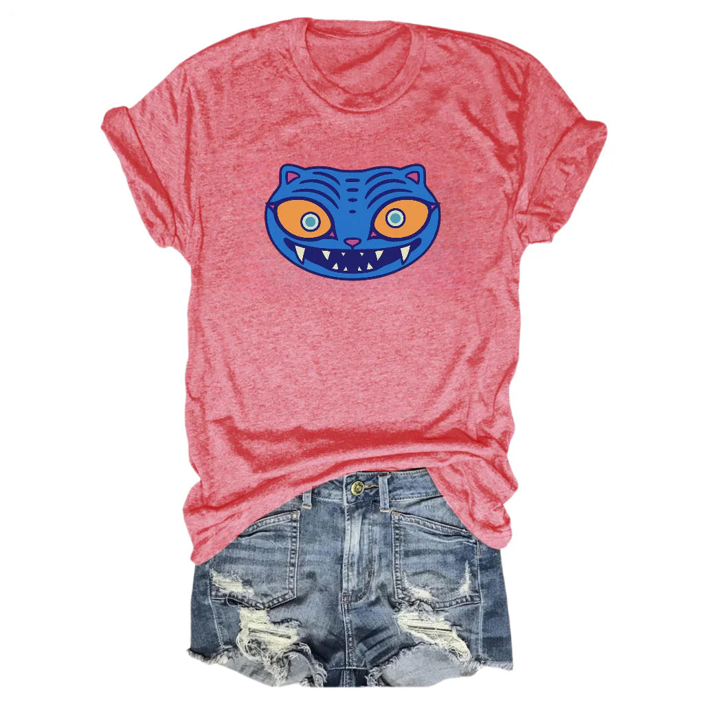 Kpop Demon Hunters Tiger Crew Neck T-shirt