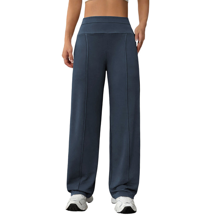 Yoga Pants Straight Leg for Women High Waist Workout Pants With Pockets Stretch Casual Sweatpants for Leisure brilliant