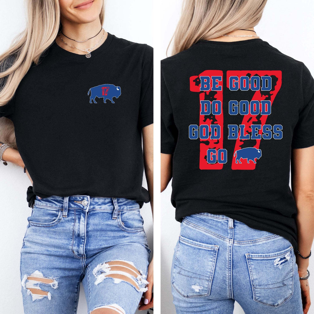 Josh Allen 17 MVP Buffalo Football Crew Neck T-shirt