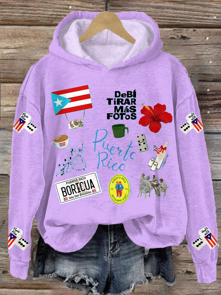 Dtmf Badbunny Long Sleeve Printed Hoodie
