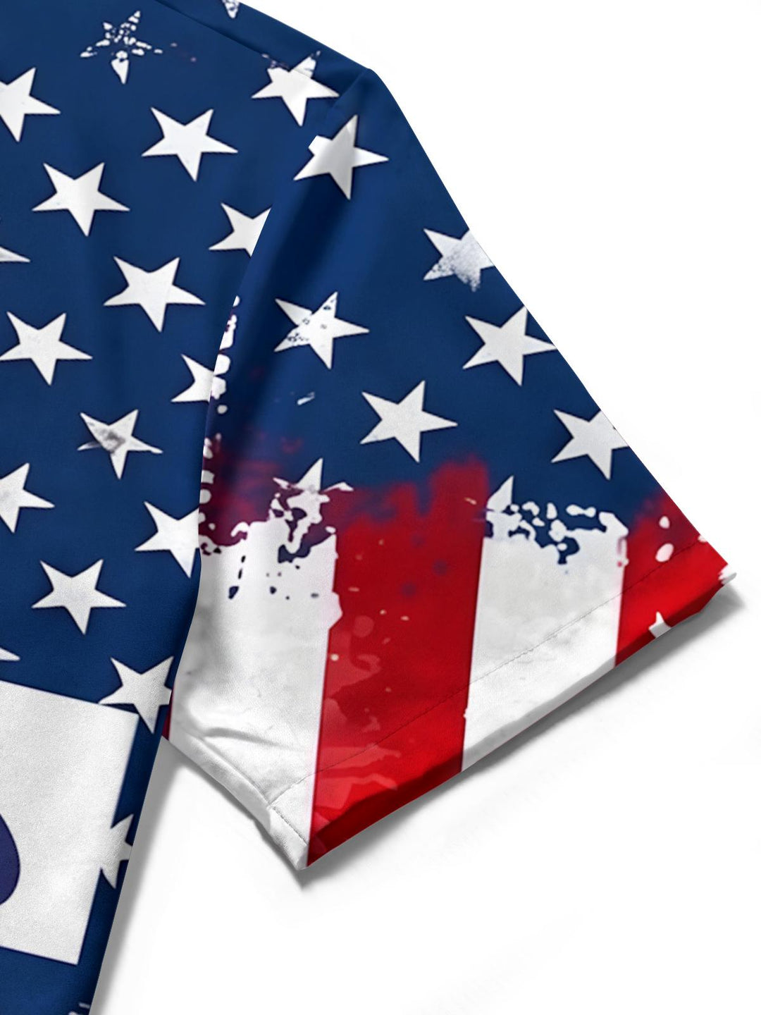 American Flag Sunflower Faith Independence Day Women's Short Sleeve Shirts