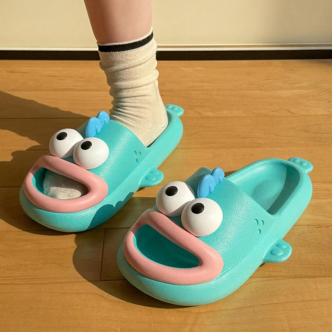 Fish Slippers Open Toe Anti Slip Cute Animal Slippers Summer Funny Fish Cloud Slides for Indoor Outdoor heathly