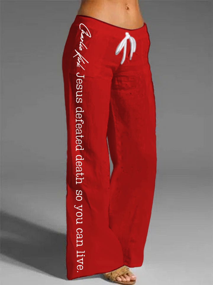 Women's Charlie Kirk Memorial Printed Casual Pants