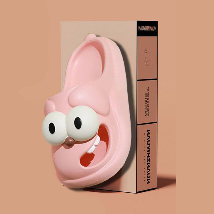 Animal Slippers for Women Closed Toe Cartoon Dog Slippers Casual Thick Sole Indoor Slides for Home Bedroom heathly