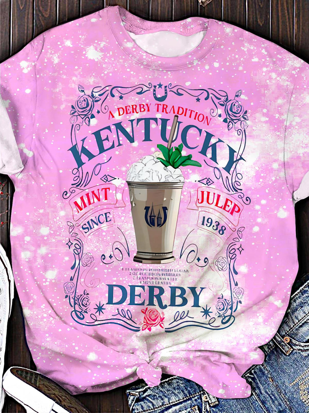 Derby Day Printed Crew Neck T-shirt