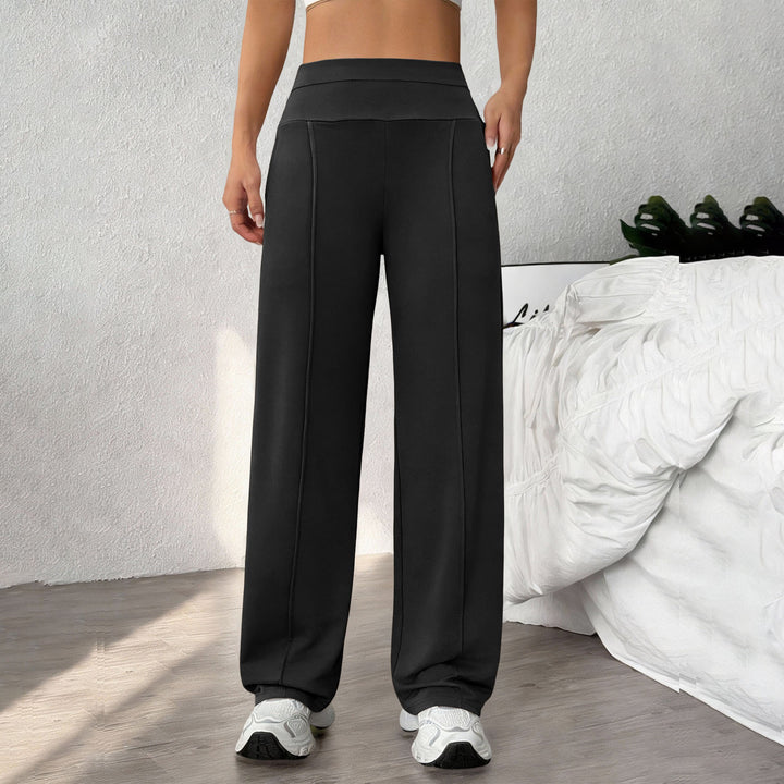Yoga Pants Straight Leg for Women High Waist Workout Pants With Pockets Stretch Casual Sweatpants for Leisure brilliant
