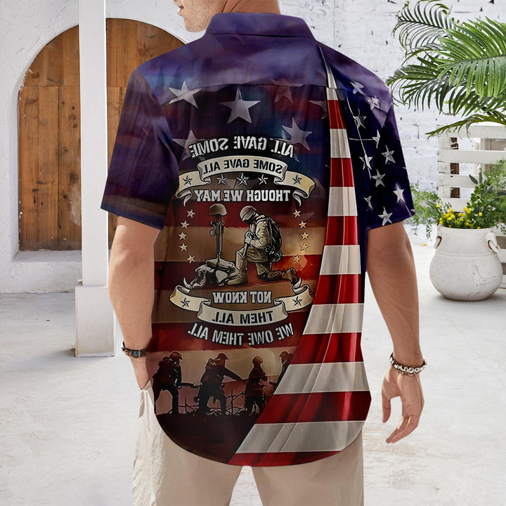 Flag Button Up Shirt Men 250 Years of Freedom Short Sleeve Hawaiian Shirts Summer Tops for Independence Day expert