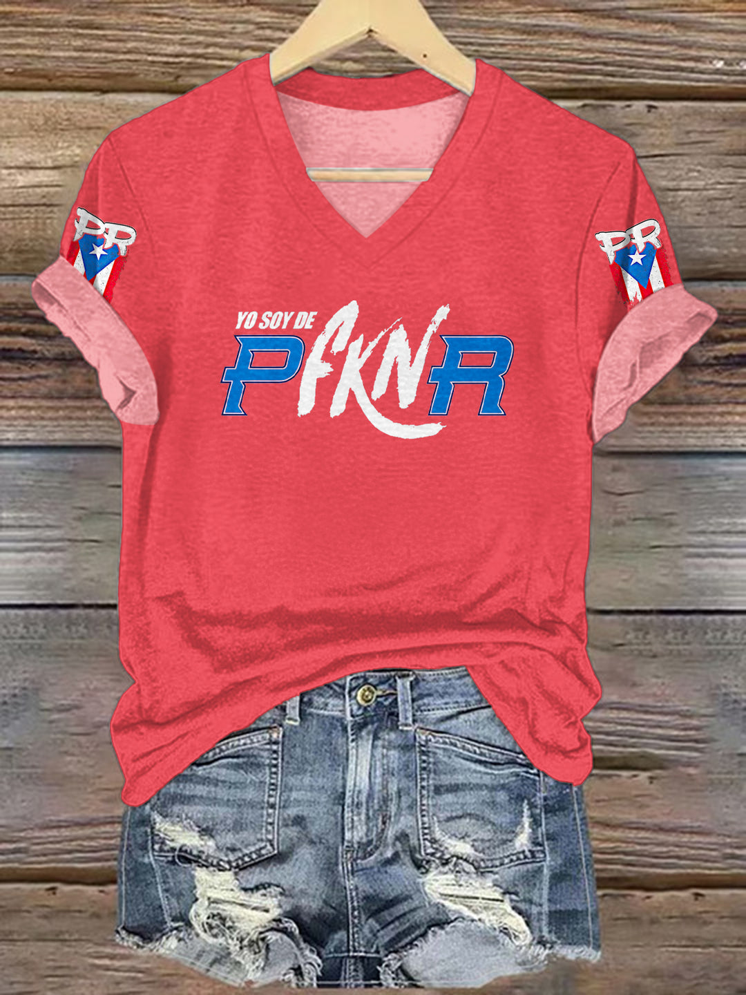 Bad Bunny Puerto Rico V-neck T-Shirt