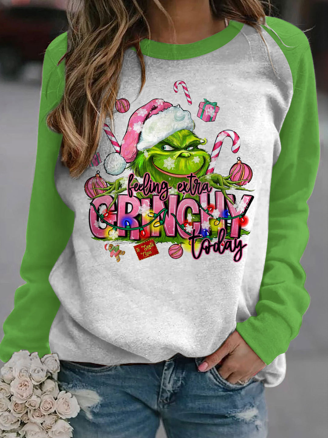 Funny Christmas Long Sleeve Casual Top