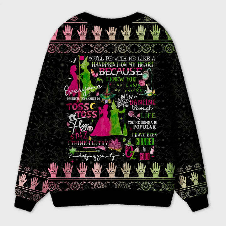 Wicked For Good Women's Round Neck Ugly Sweater