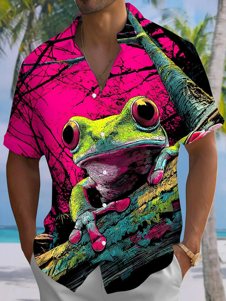 Frog Men's Pocket Short Sleeve Shirts