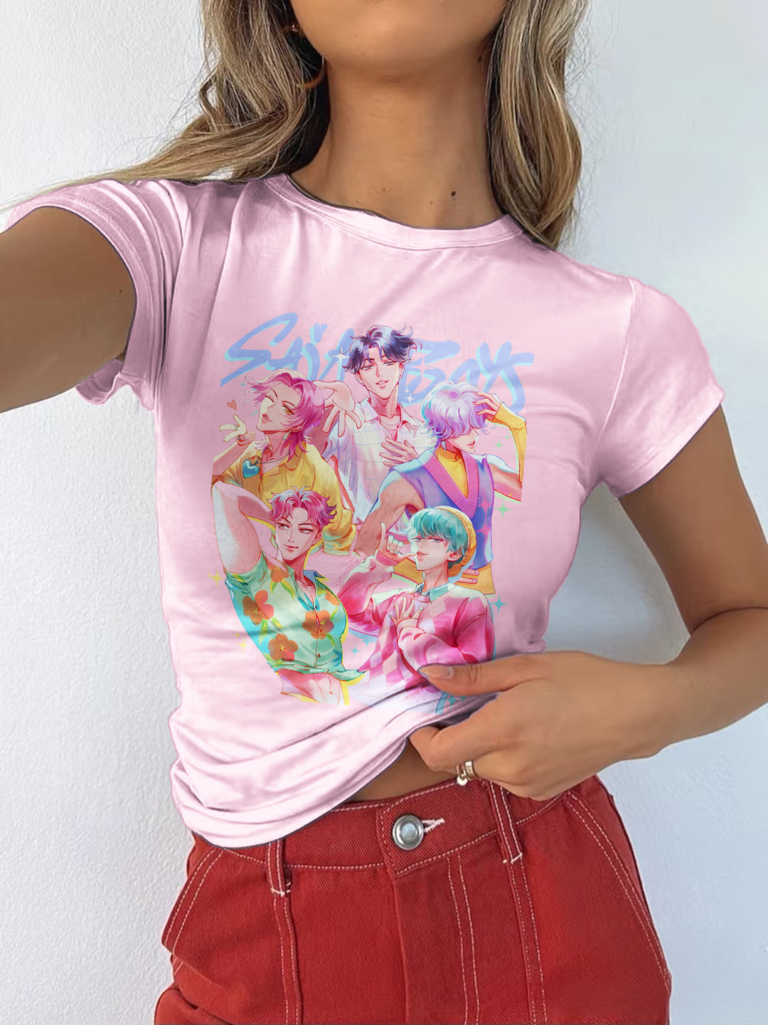 Demon Hunter Tiger Casual Short Sleeve T-Shirt