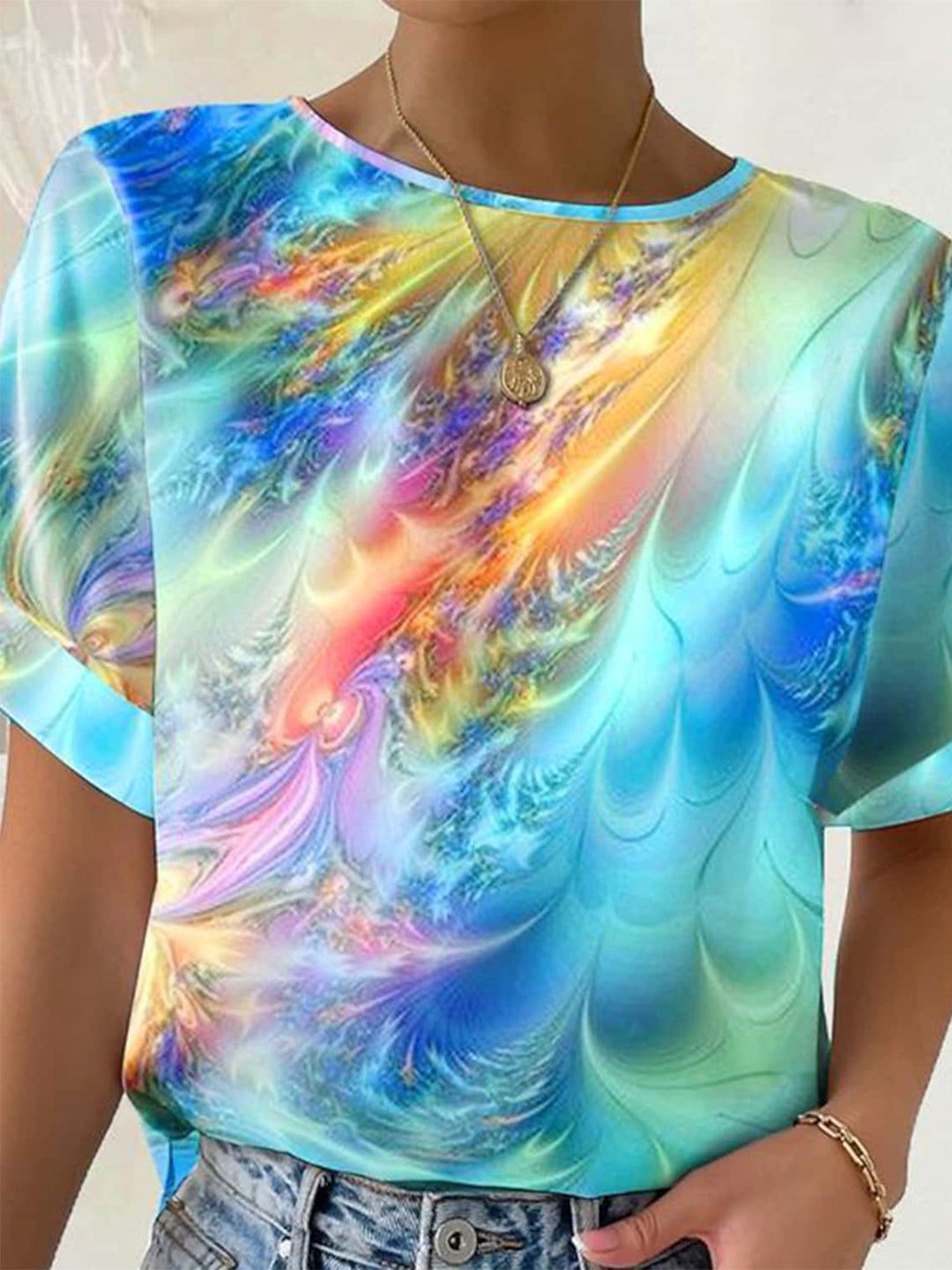 Abstract Casual T-shirt