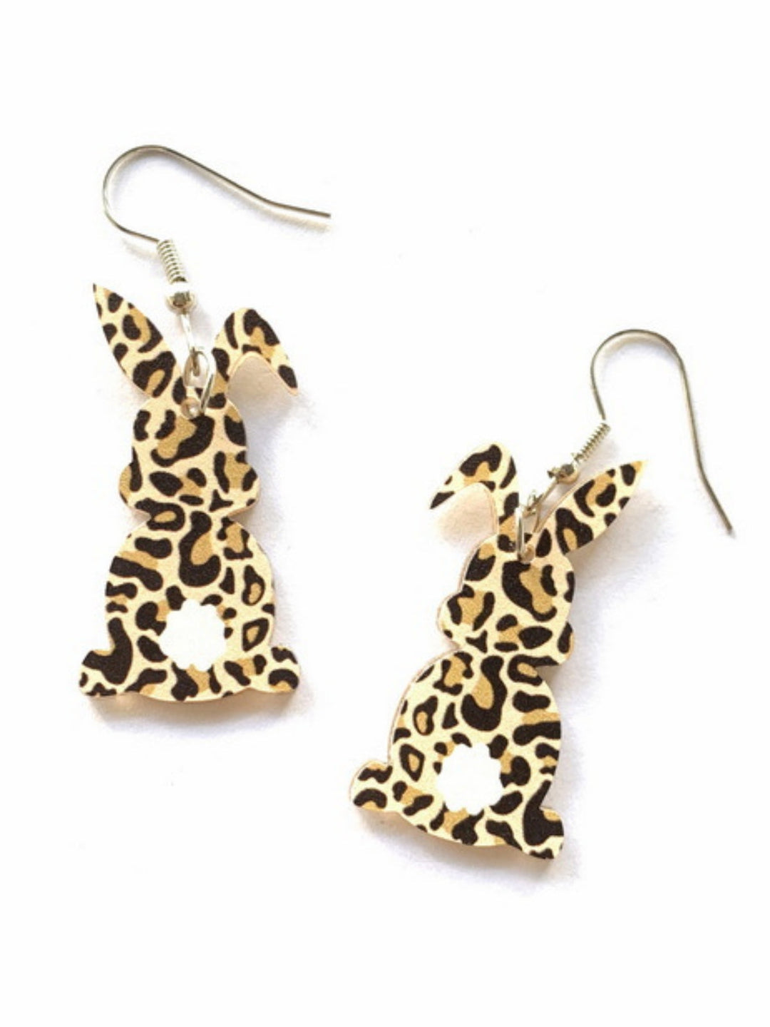 Leopard Print Bunny Earrings