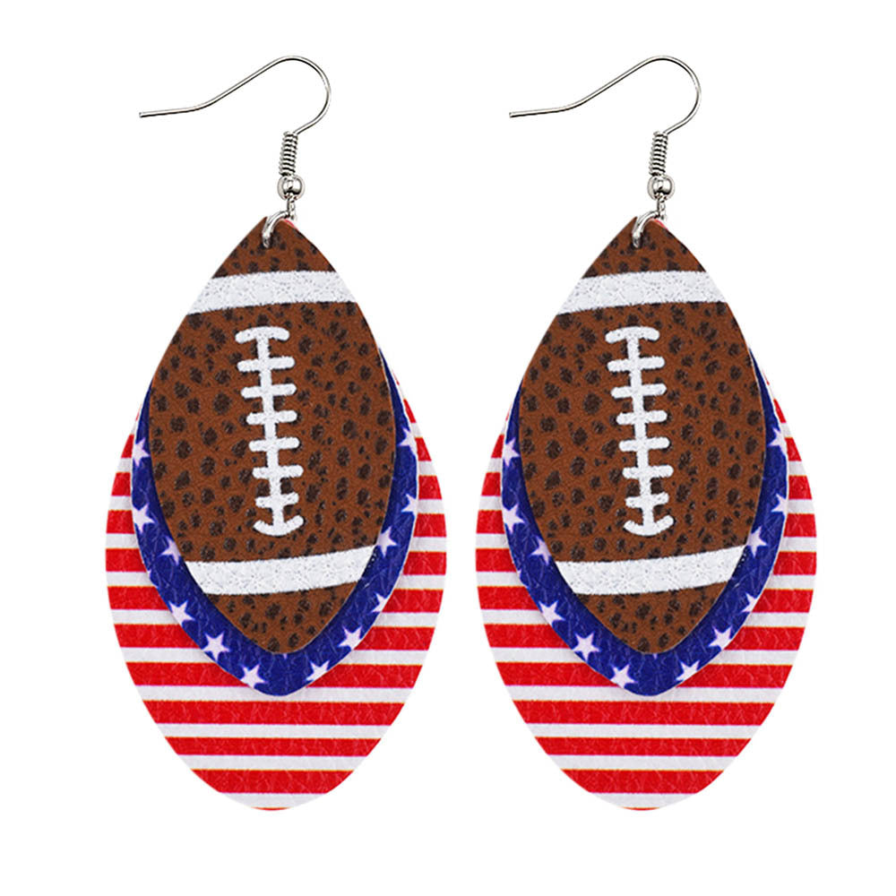 Baseball Sport Waterdrop Earrings