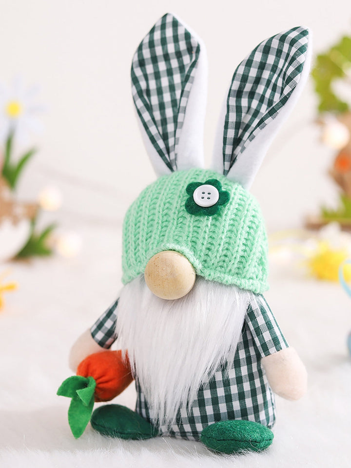 Easter Plaid Bunny Gnomes Doll