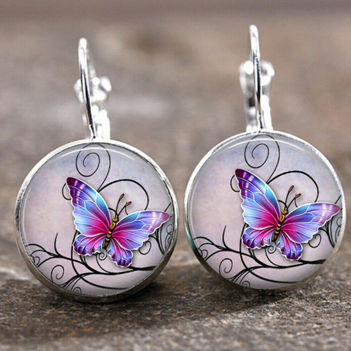 Time Stone Sunflower Earrings