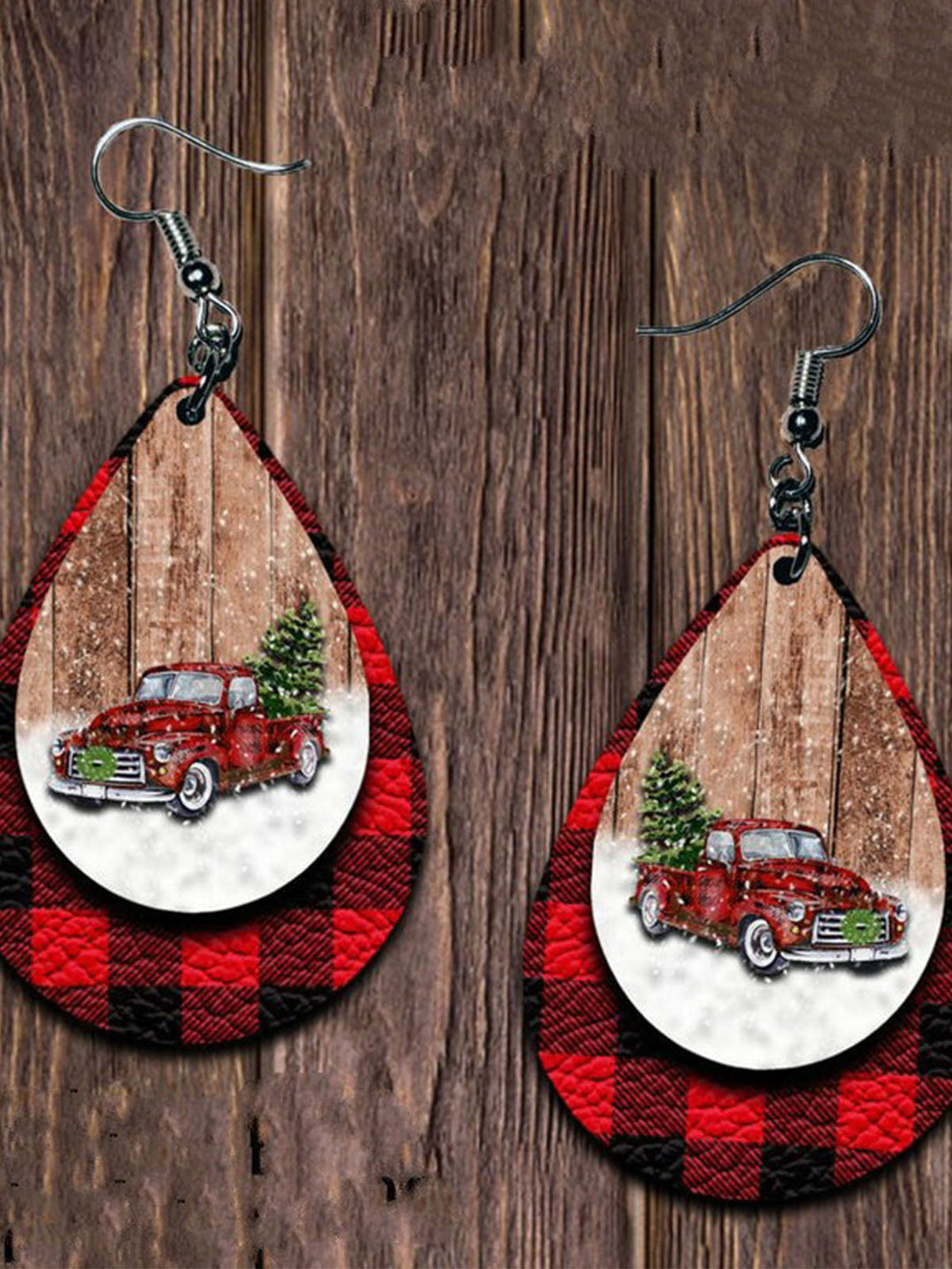 Christmas Tree Car Earrings