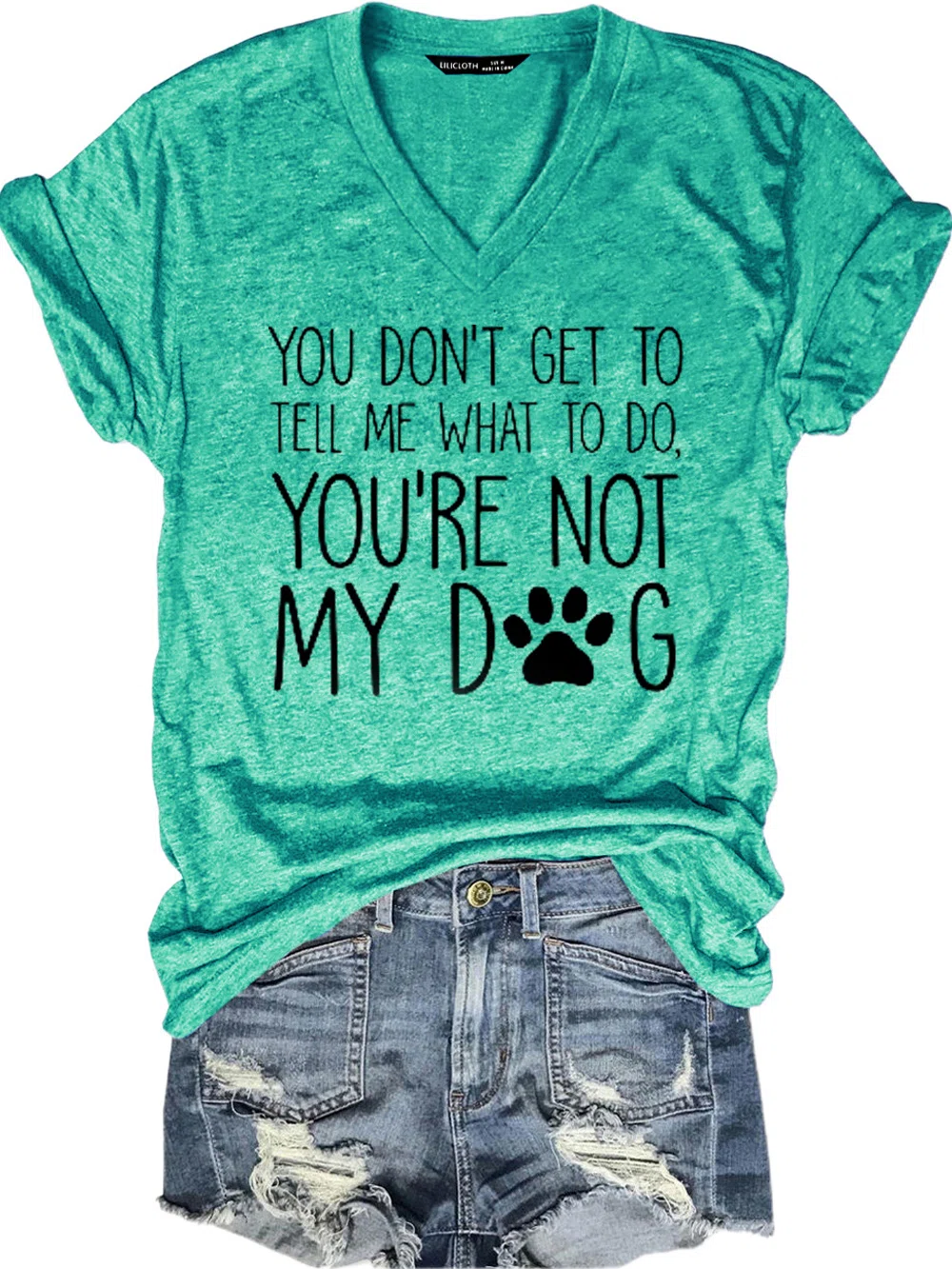 You're Not My Dog V Neck Short Sleeve T-Shirt