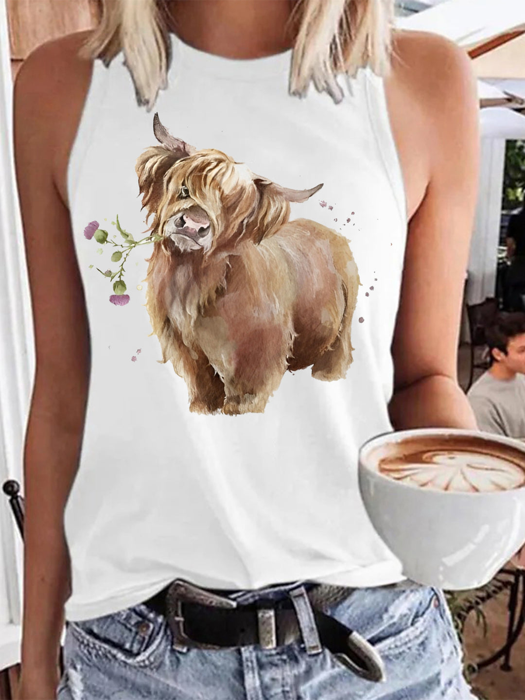 Baby Highland Cow Print Vest