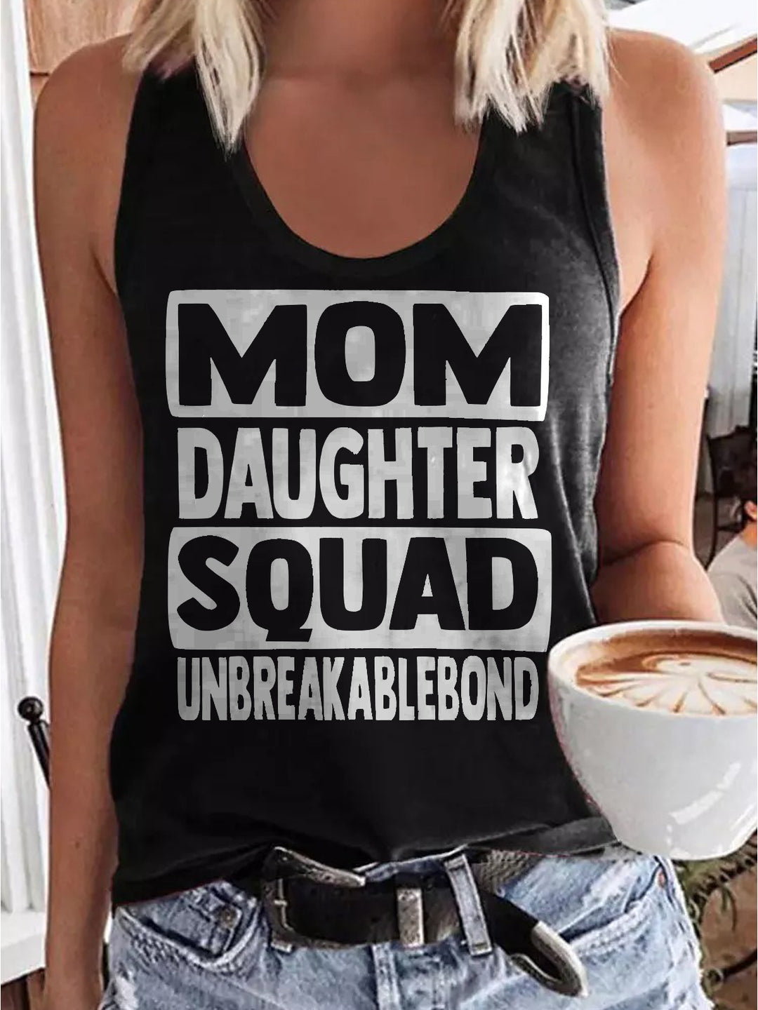 Mom Daughter Squad Unbreakablebound Sleeveless Top