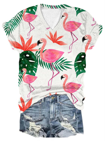 Flamingo Halter Dress- 1 XS Left