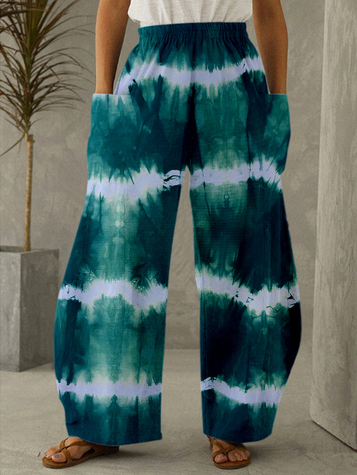 Tie-dye Print Pocket Trousers