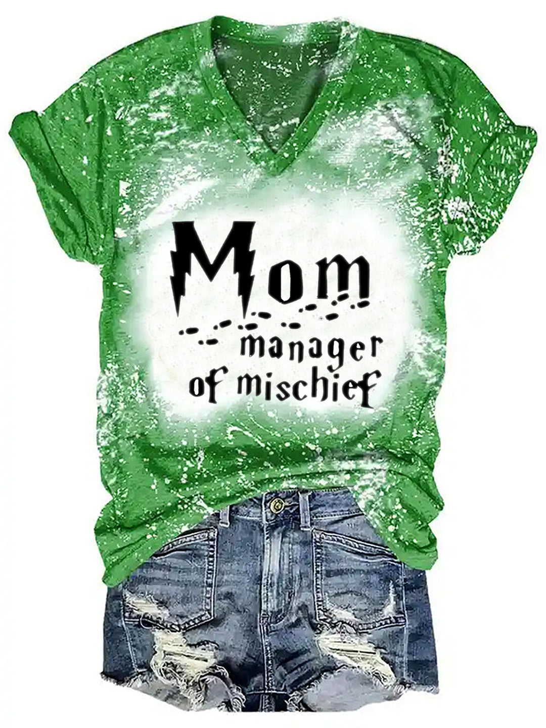 Women's Mother's Day Tie-Dye Print T-Shirt