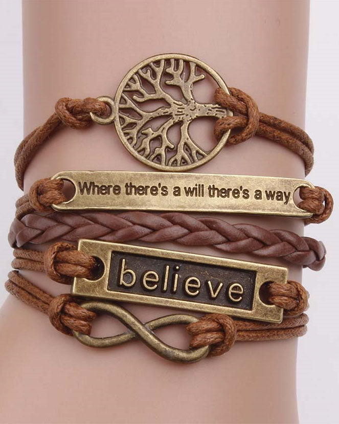 Vintage Leather Cord Bracelet