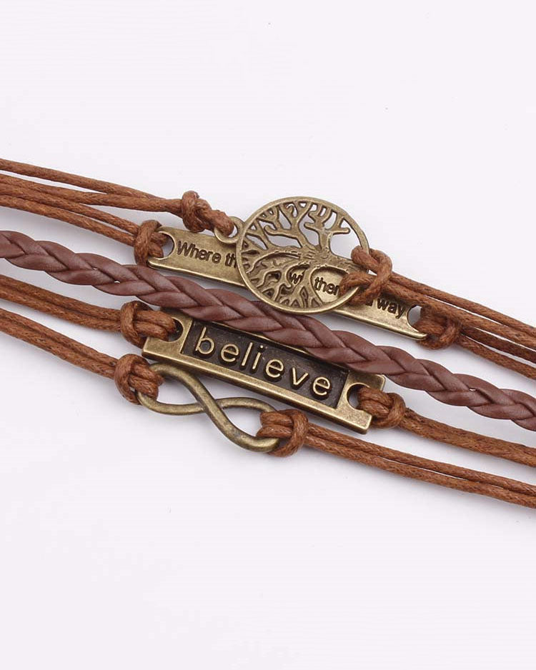 Vintage Leather Cord Bracelet