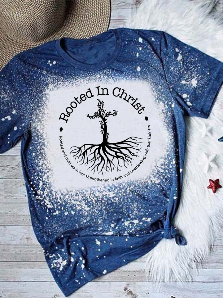 Rooted In Christ Tie Dye T-shirt