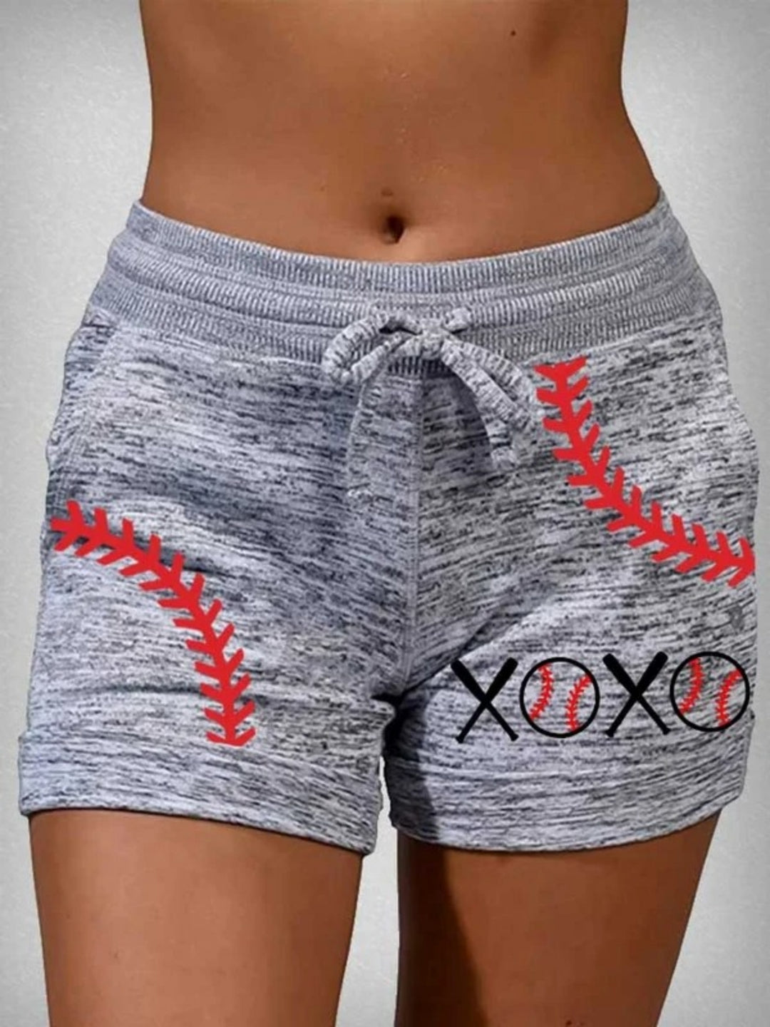 XOXO Baseball Print Sweatpants