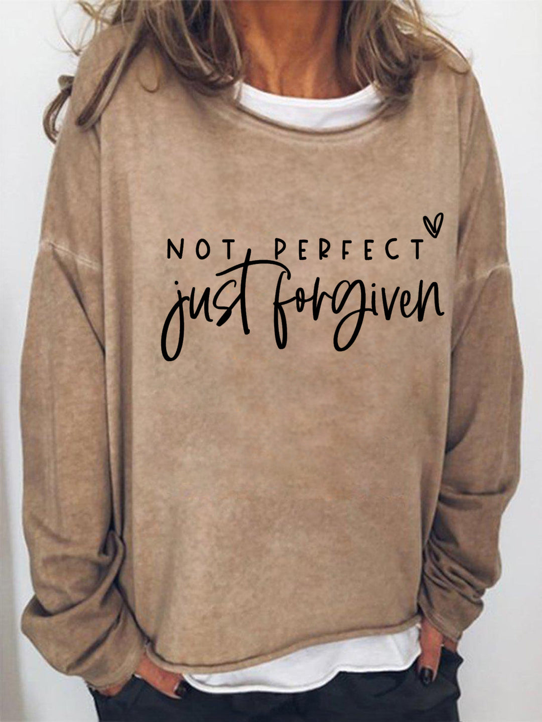 Not Perfect Just Forgiven Long Sleeve Shirt