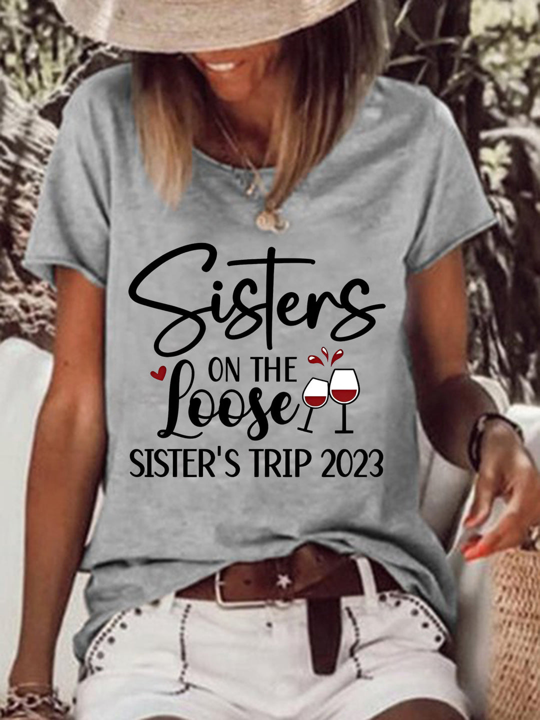 Sister On The Loose Crew Neck Tee