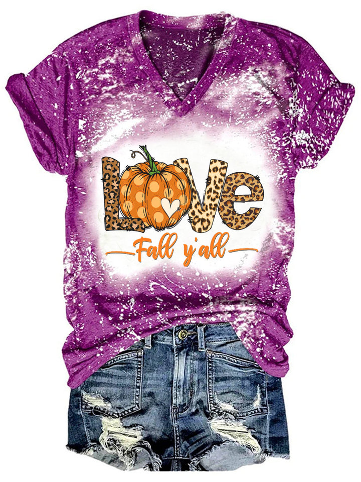 Love Fall Y'All Tie Dye Shirt