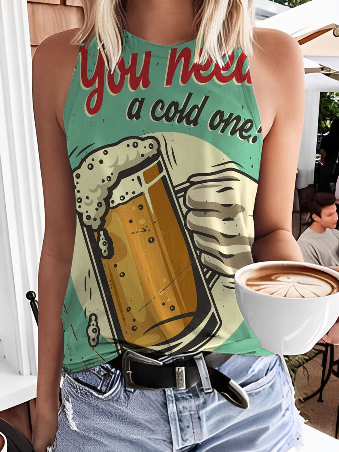 You Need A Cold One Beer Print Tank Top
