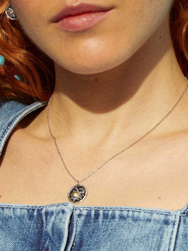 Retro Sun and Moon Necklace