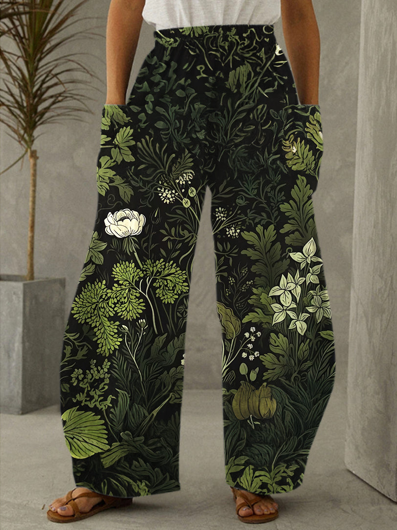 Women's Floral Print Casual Pants