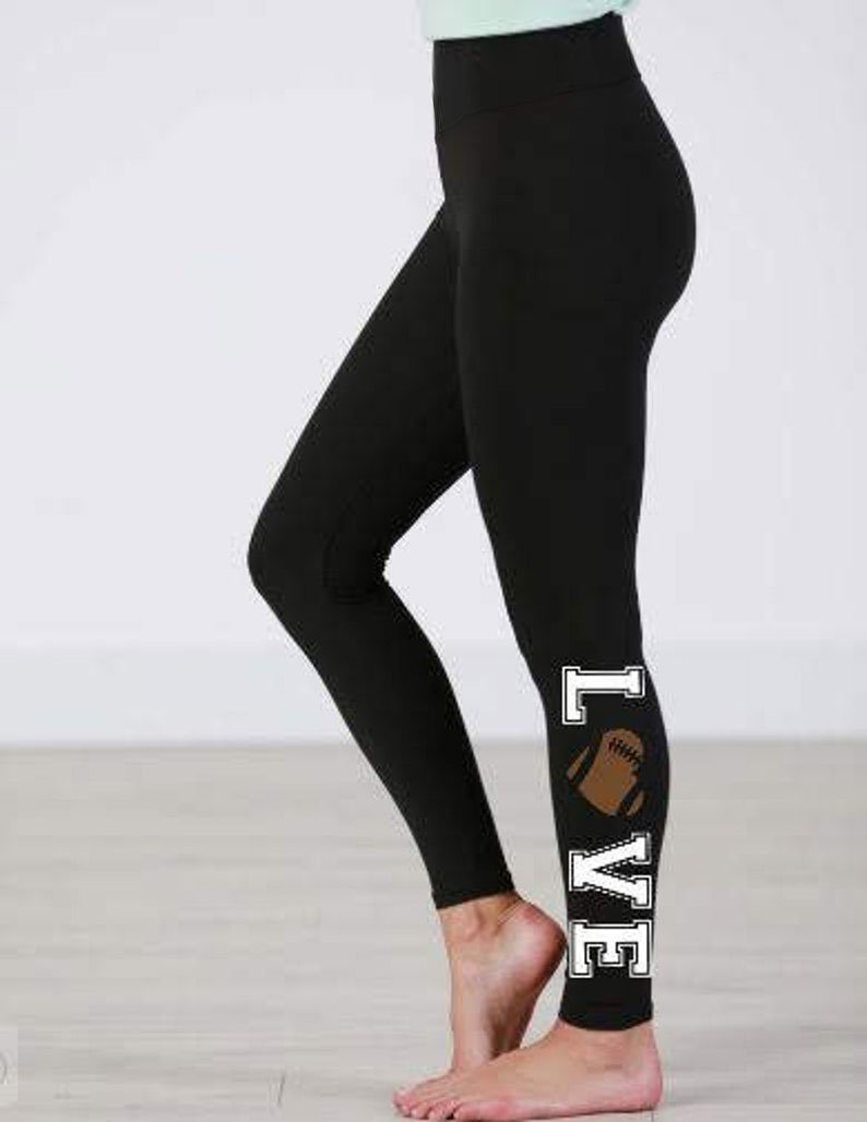 Women's Football Love Printed Leggings