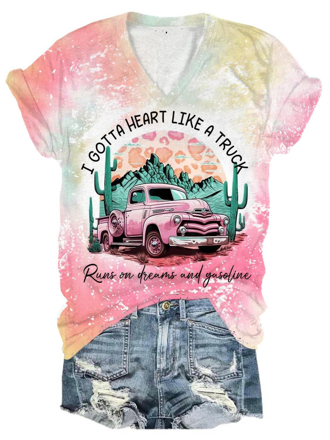 I Got A Heart Like A Truck Print T-Shirt