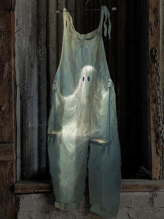 Ghost On Swing Art Print Jumpsuit