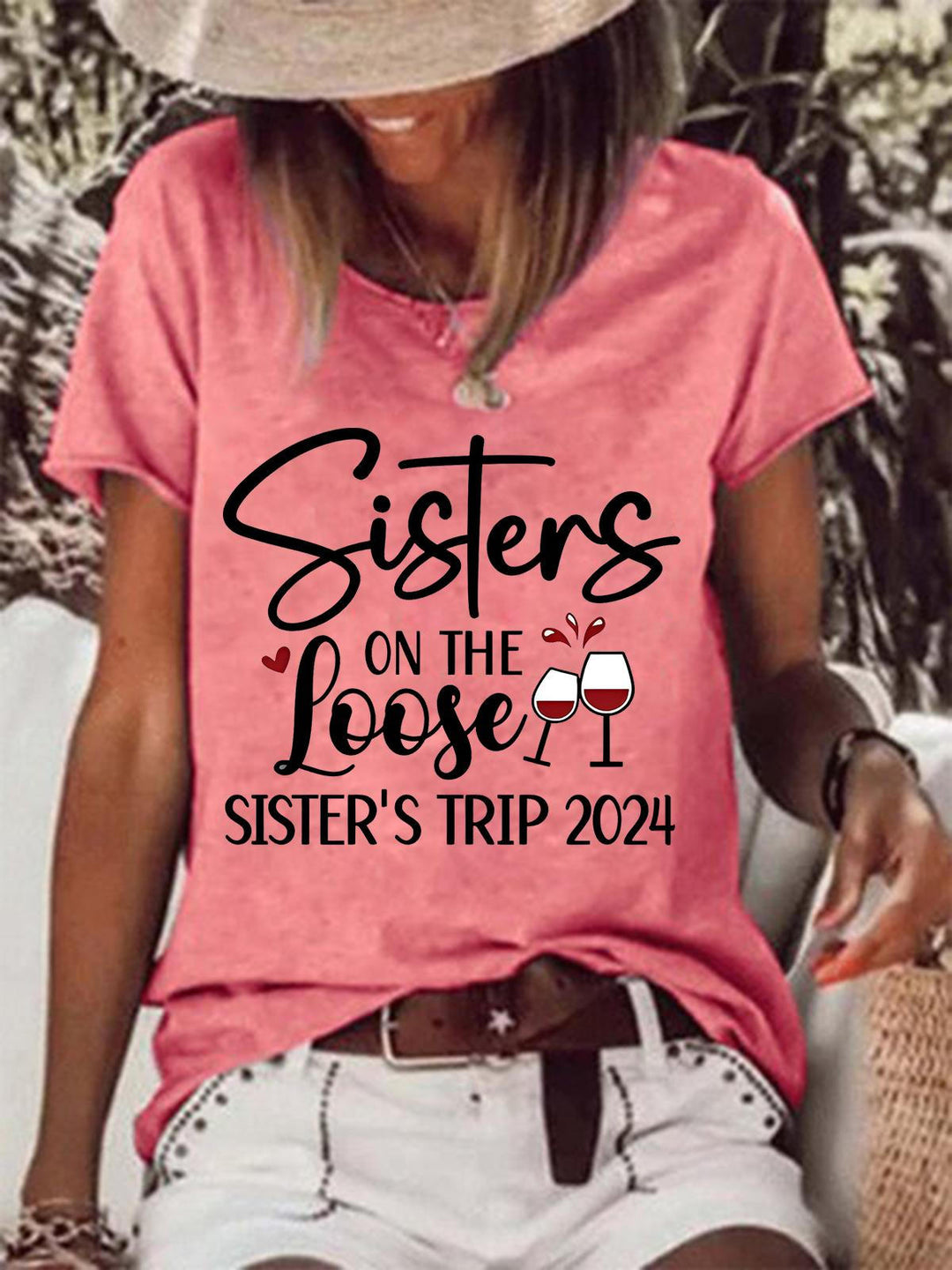 Sister On The Loose Sister's Trip 2024 Casual T-shirt