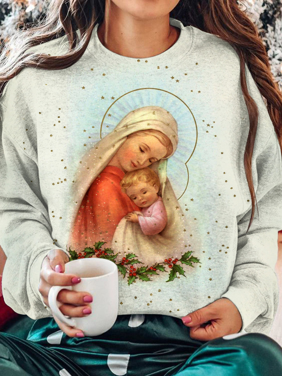 Virgin Mary Long Sleeve Top