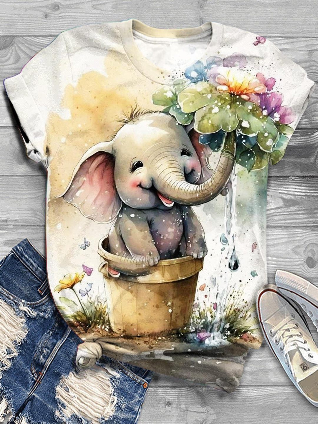 Women's Funny Elephant T-Shirt